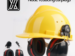 Safety helmet-style noise-canceling earplugs Safety helmet-style noise-canceling earplugs