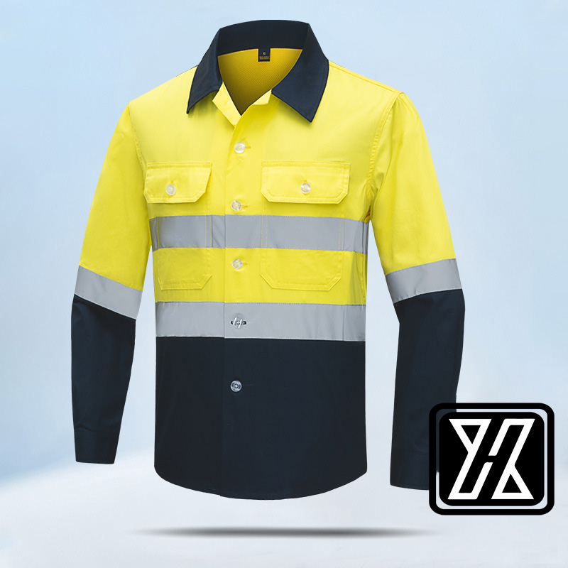 Pure cotton high-visibility shirt