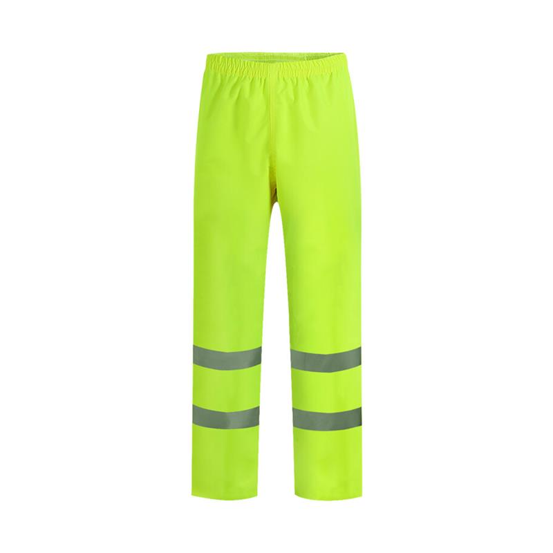 Fluorescent green safety raincoat set