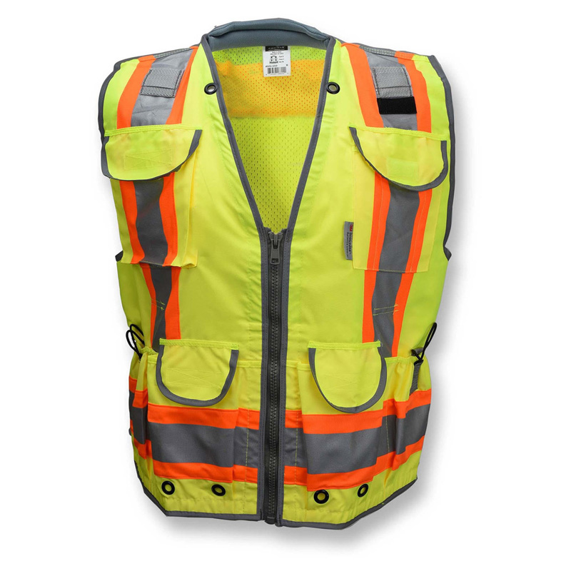 European high-visibility engineer safety vest