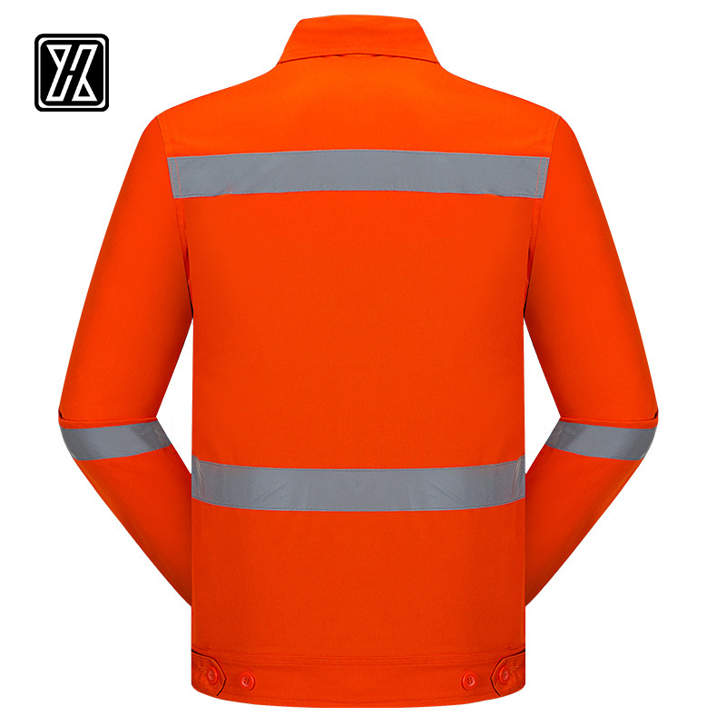 Summer long-sleeved reflective work clothes