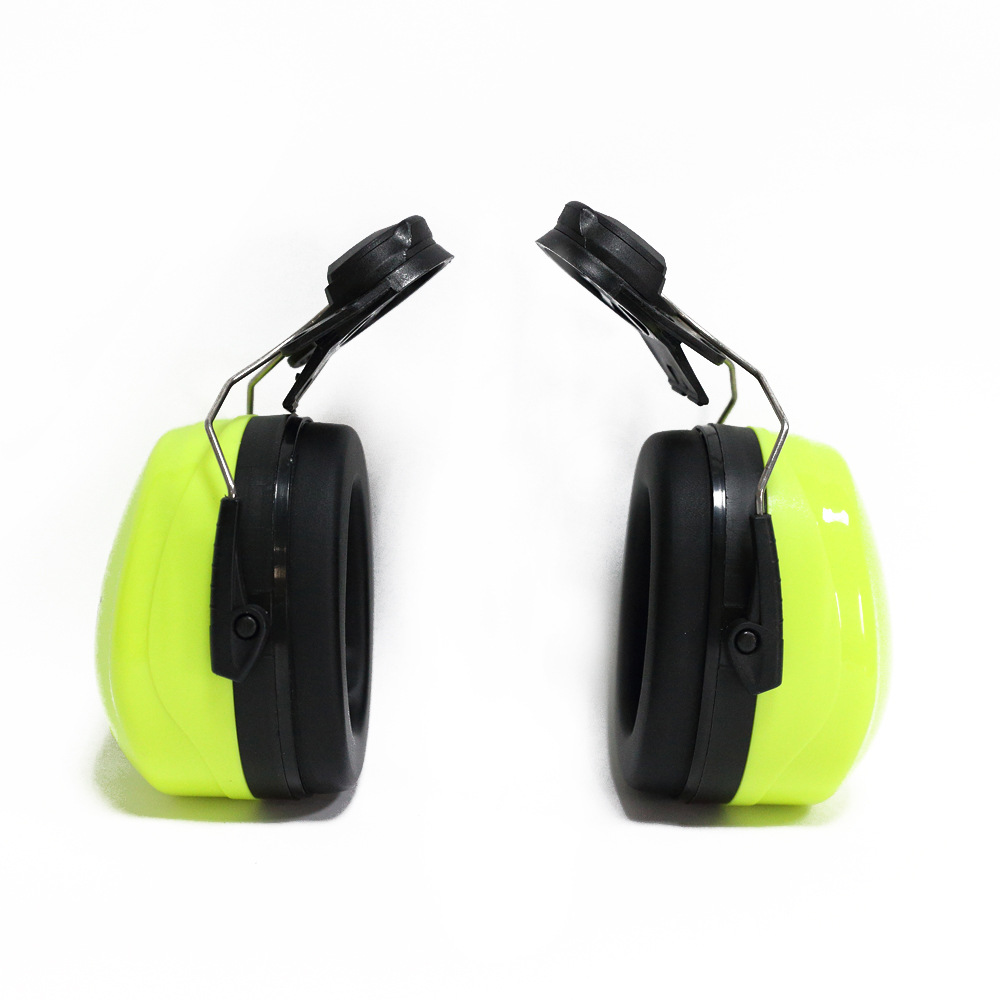 Safety helmet-style noise-canceling earplugs