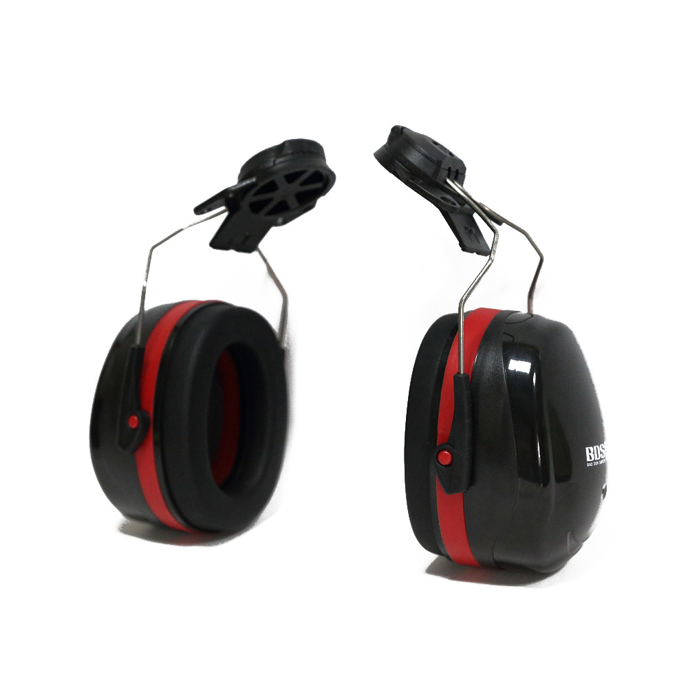 Safety helmet-style noise-canceling earplugs